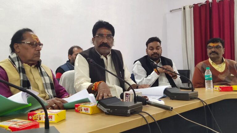सदर विधायक संजय तिवारी ने प्रेस कान्फ्रेस कर बताई अपनी उपलब्धियां
