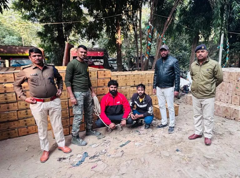 शराब तस्करी पर पुलिस का बड़ा प्रहार