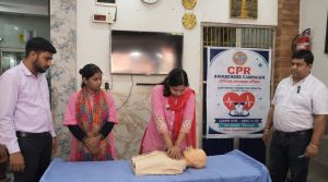 150 लोगों को दी गई सीपीआर की ट्रेनिंग